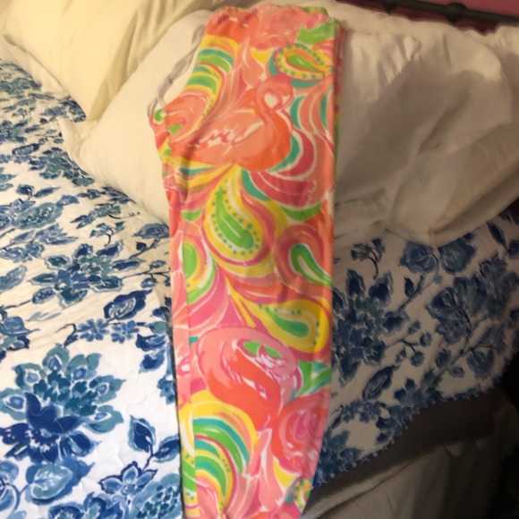 Lily Pultizer Cotton Blend Floral Pastel Drawstring Lounge Pants EUC - Picture 4 of 7